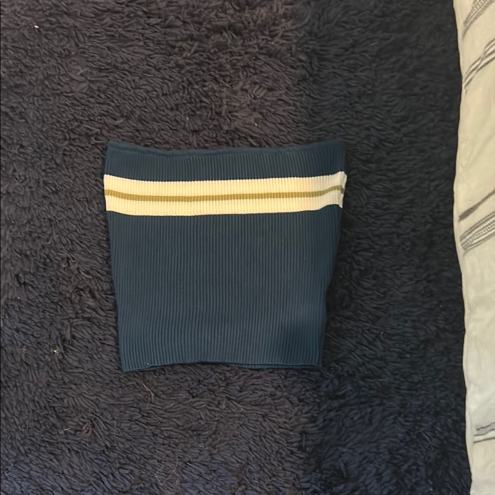 Striped Ribbed Tube Top